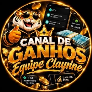 Imagem do Canal 💰✨𝐂𝐀𝐍𝐀𝐋 𝐃𝐄 𝐆𝐀𝐍𝐇𝐎𝐒 𝐄𝐐𝐔𝐈𝐏𝐄 𝐂𝐋𝐀𝐘𝐍𝐍𝐄✨💰